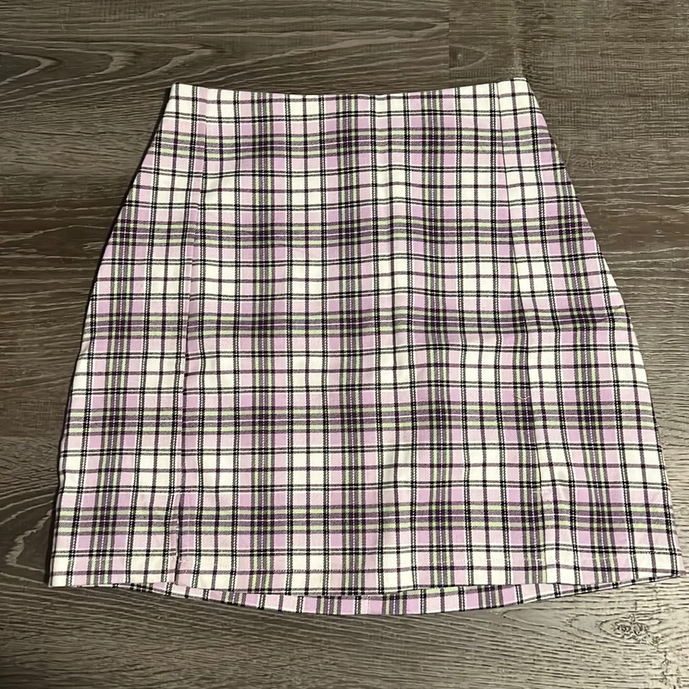 John Galt/ PacSun multi color plaid skirt